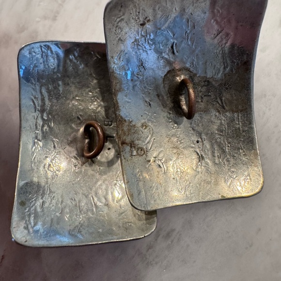 Native American sterling silver & turquoise bolo set signed BL - Picture 7 of 7